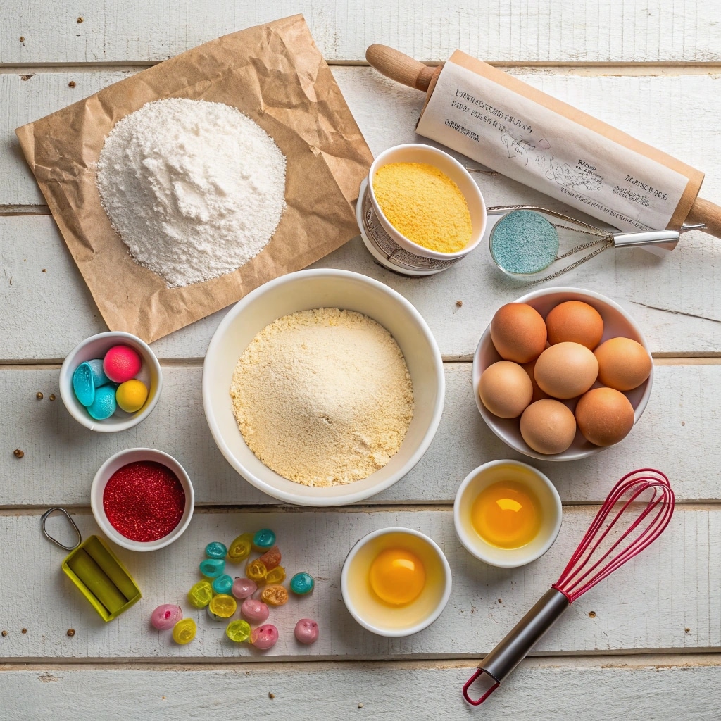 Ingredients for Labubu cake