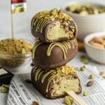 aldi dubai chocolate ice cream recipe card