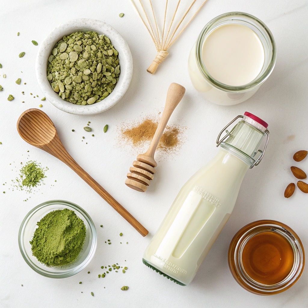 calories matcha green tea latte ingredients