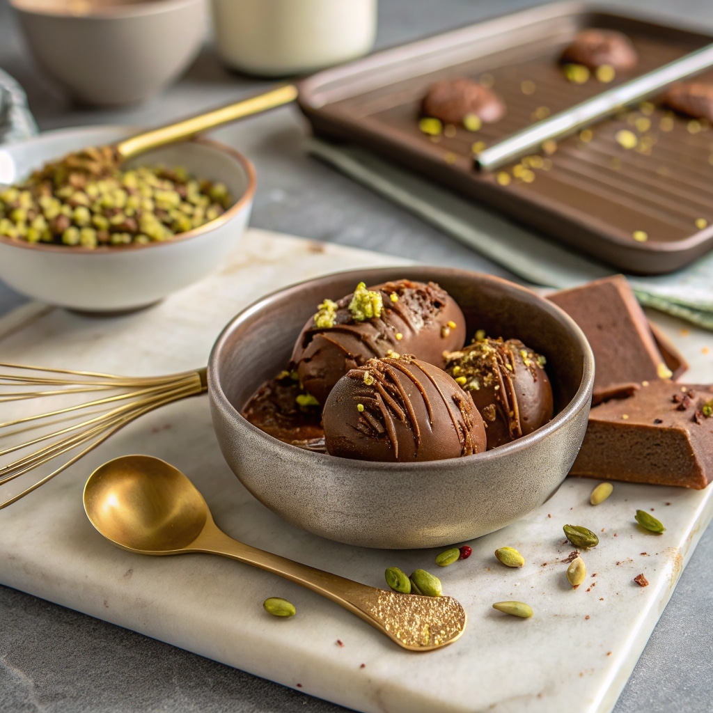 where to buy Dubai chocolate ice cream in luxury setting