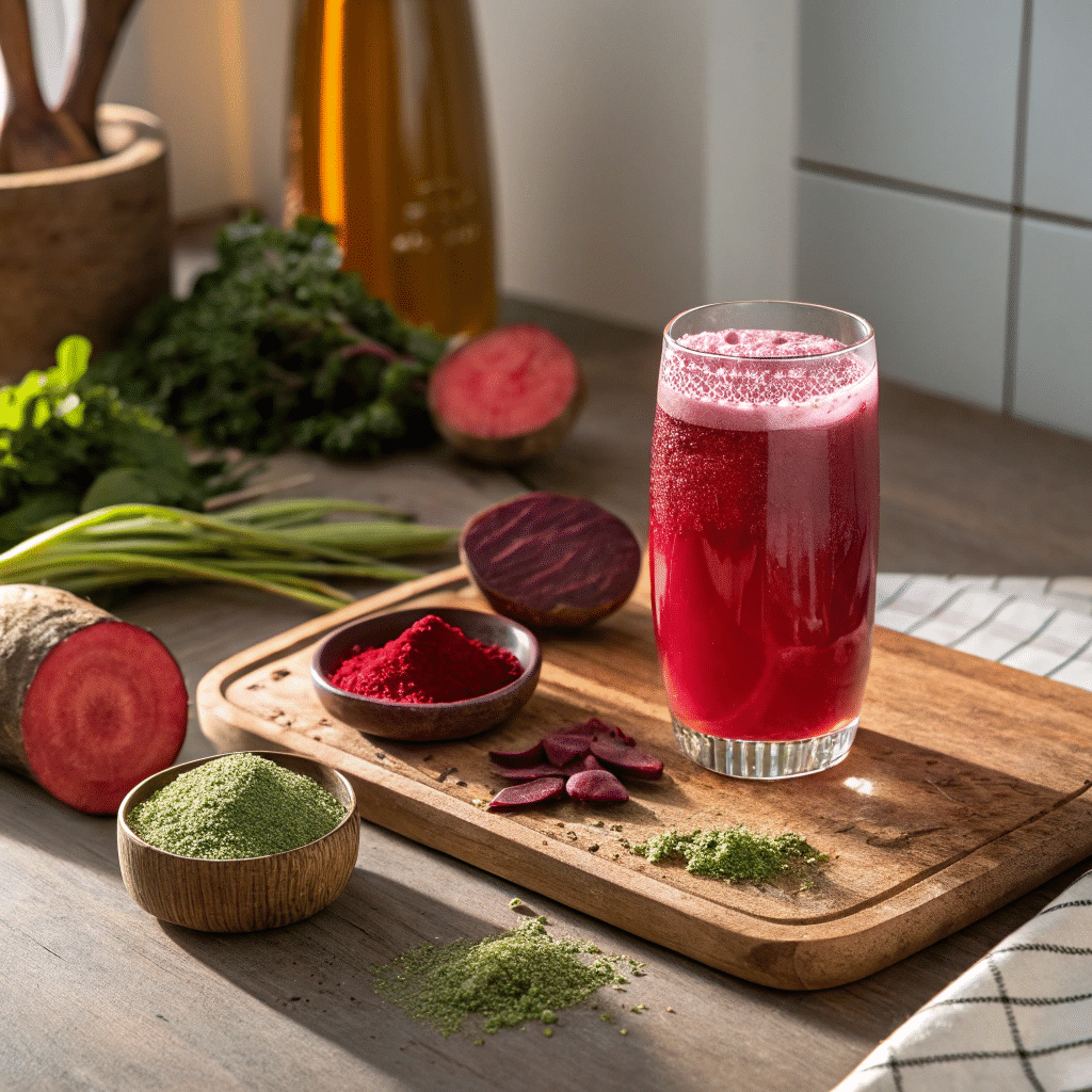 Harmonia drink with superfood ingredients