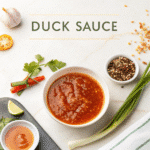 Duck sauce recipe card for egg rolls