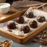 step-by-step recipe card for ice cream bonbons