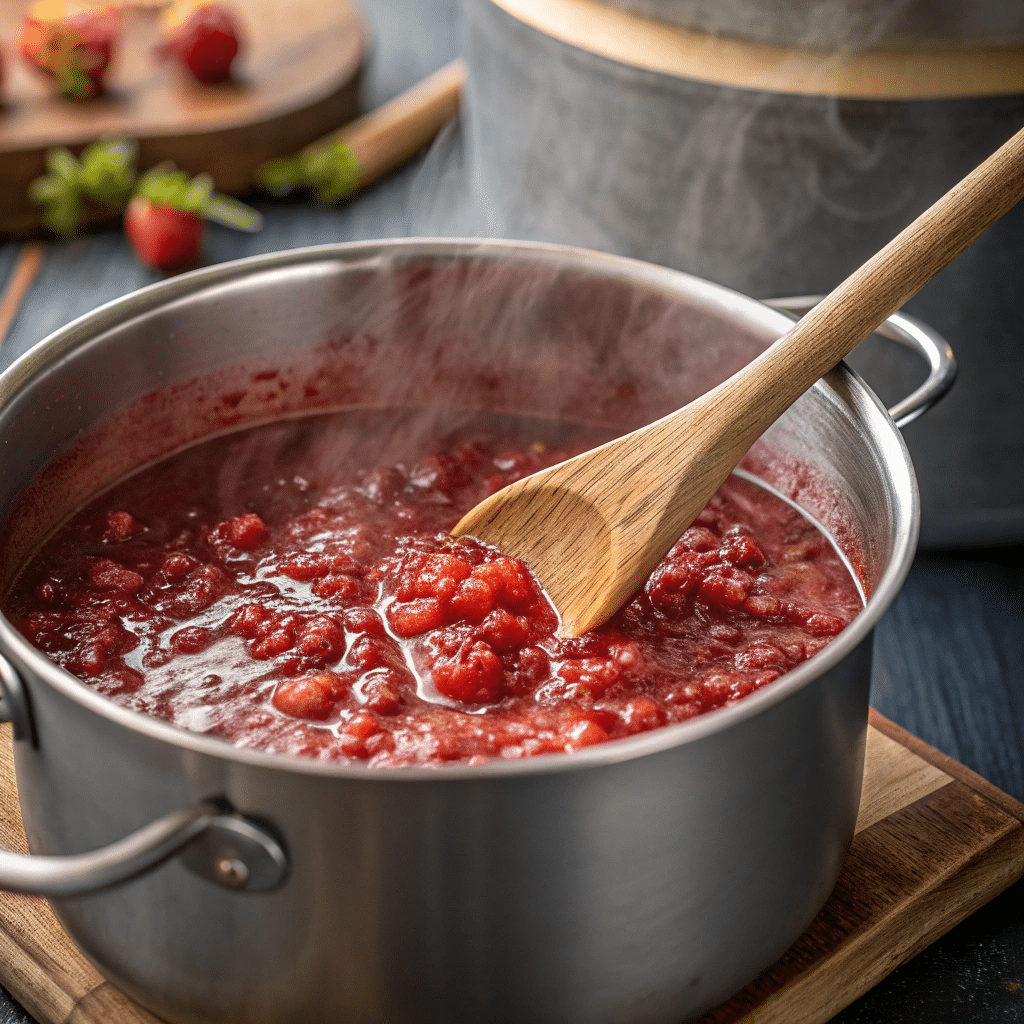 raspberry rhubarb jam recipe