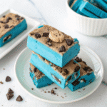 Recipe card for Cookie Monster ice cream bars