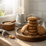 Banana and oats cookie recipe card
