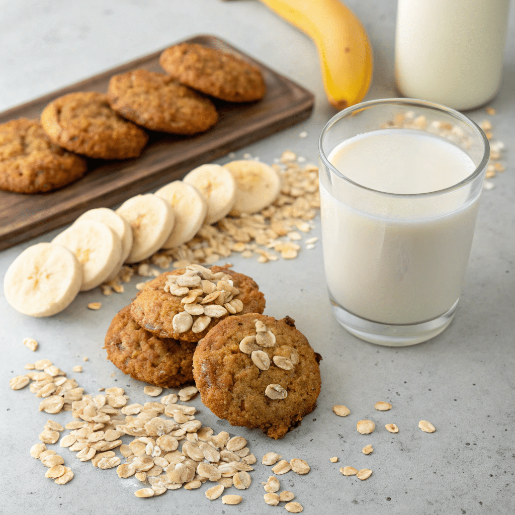 banana and oats cookies