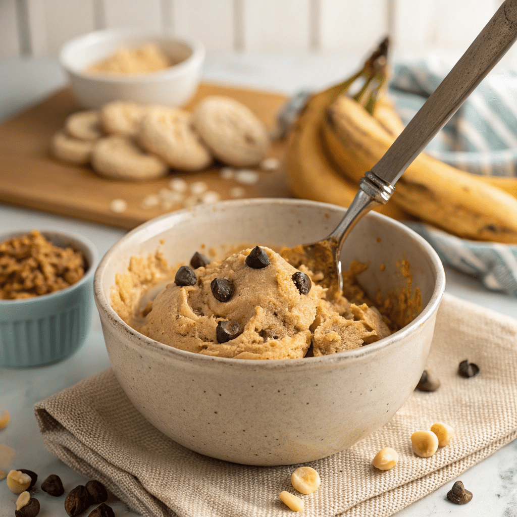  Banana peanut butter cookie dough