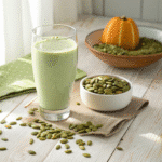 pumpkin seed weight loss drink recipe card visual