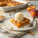 peach phyllo dough dessert recipe infographic