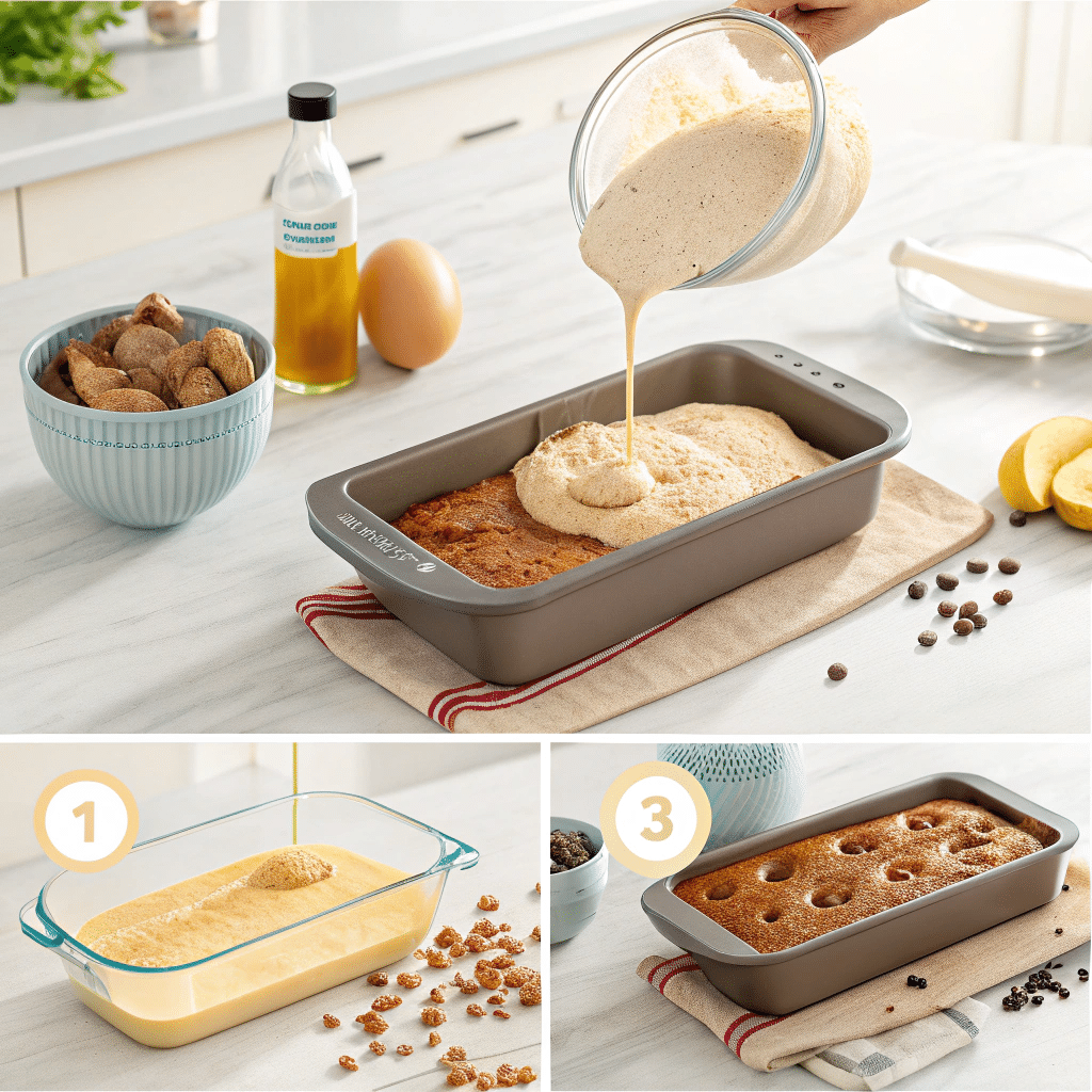 how to make flourless banana bread steps